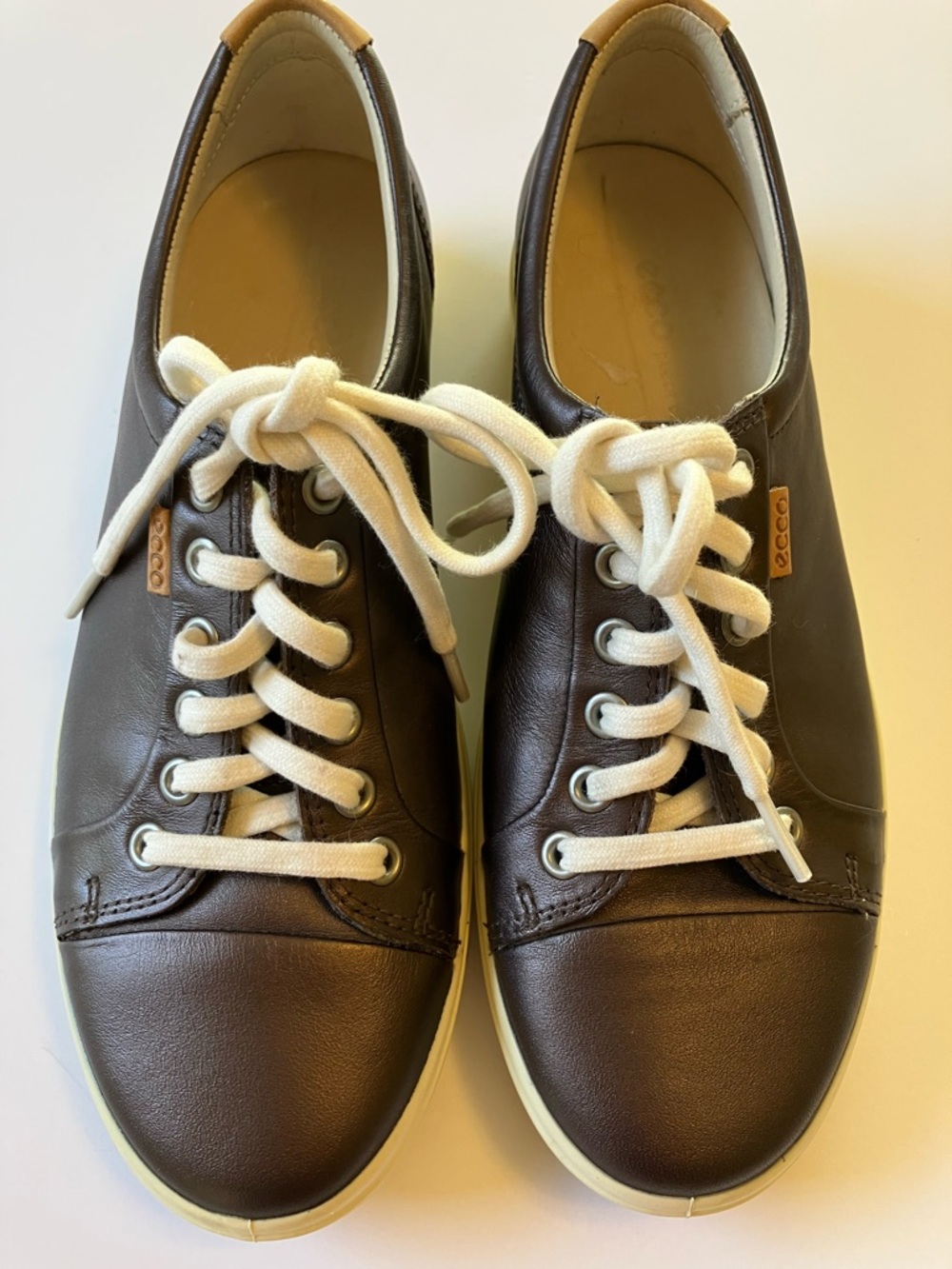 Ecco Bronze Leather Sneakers EU 39